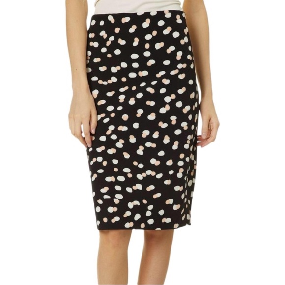 Philosophy Apparel Polka Dot Vented Pencil Skirt - Picture 5 of 10